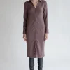 CRINKLED SHIRT DRESS