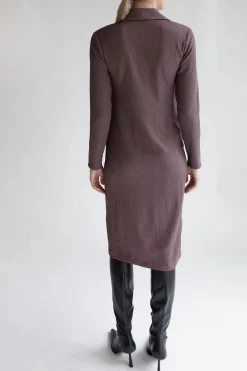 CRINKLED SHIRT DRESS