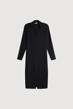 CRINKLED SHIRT DRESS