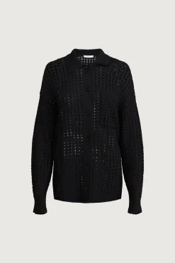 CROCHET COLLARED COVERUP