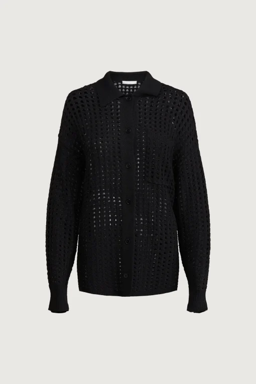 CROCHET COLLARED COVERUP