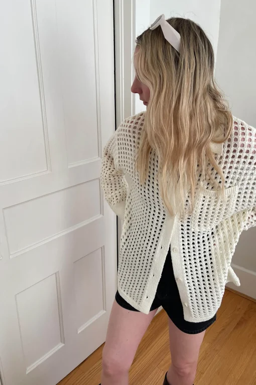 CROCHET COLLARED COVERUP