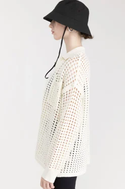 CROCHET COLLARED COVERUP