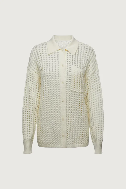 CROCHET COLLARED COVERUP