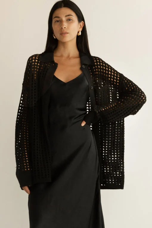 CROCHET COLLARED COVERUP
