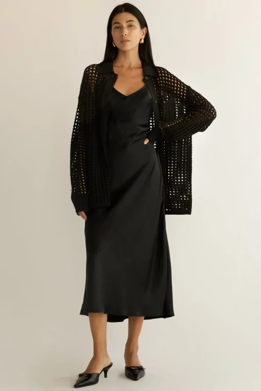 CROCHET COLLARED COVERUP