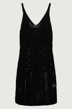 CROCHET MINI DRESS COVERUP