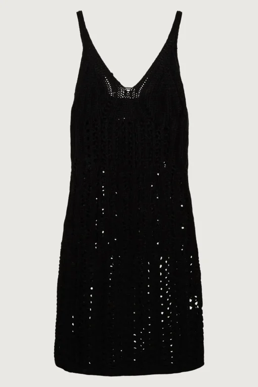 CROCHET MINI DRESS COVERUP