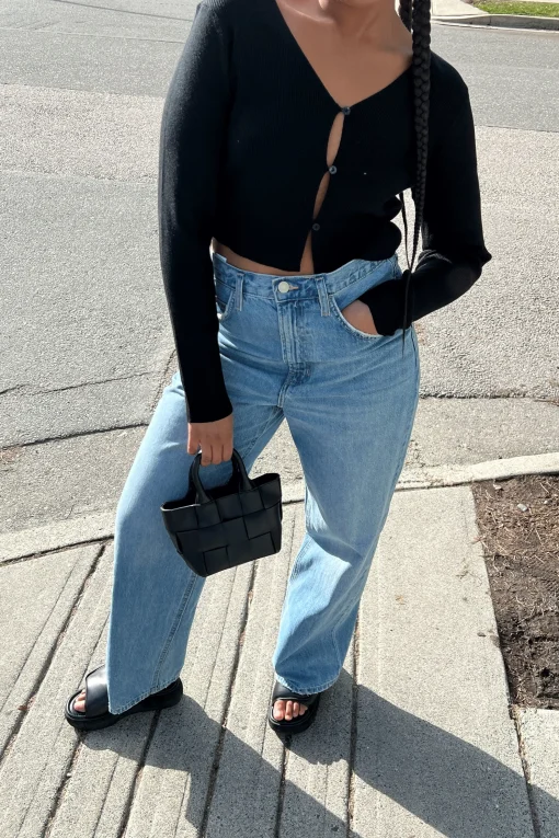 CROPPED BUTTON FRONT CARDIGAN