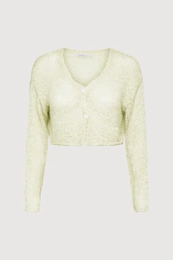CROPPED CROCHET CARDIGAN