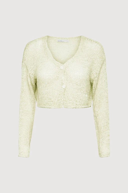 CROPPED CROCHET CARDIGAN