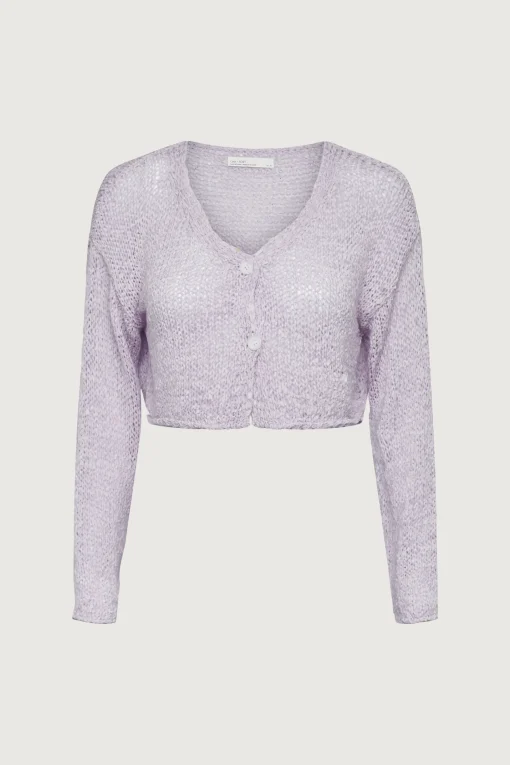 CROPPED CROCHET CARDIGAN