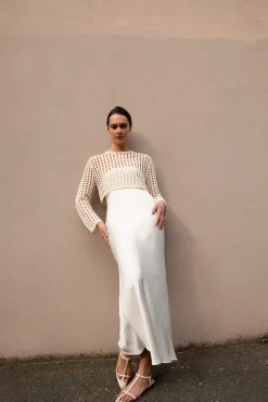 CROPPED CROCHET SWEATER