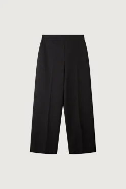 CROPPED HALF ELASTIC WAIST PANT
