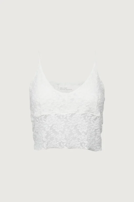 CROPPED LACE TANK TOP