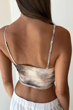 CROPPED MESH TANK