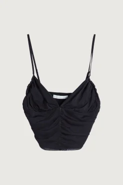 CROPPED MESH TANK