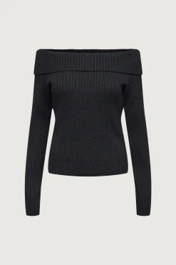CROPPED OFF THE SHOULDER SWEATER