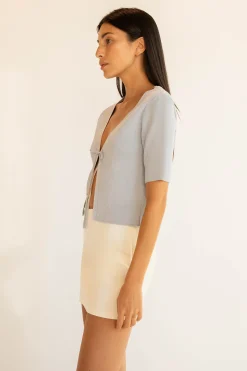 CROPPED OPEN FRONT CARDIGAN