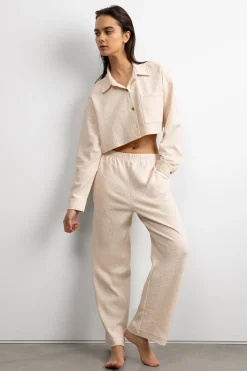 CROPPED OVERSIZED KNIT SHIRT