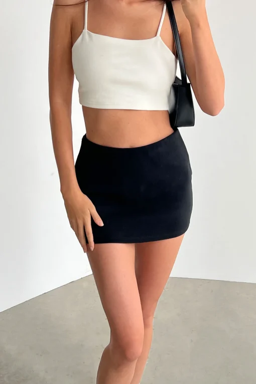CROPPED PONTE KNIT TANK