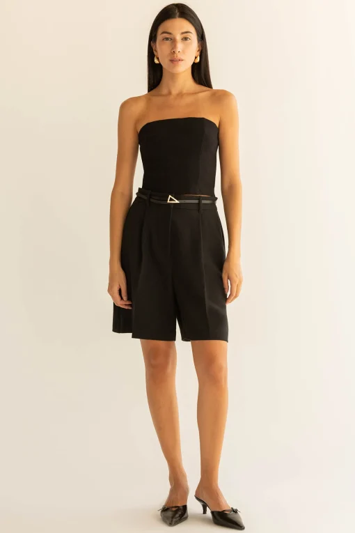 CROPPED PONTE KNIT TUBE TOP