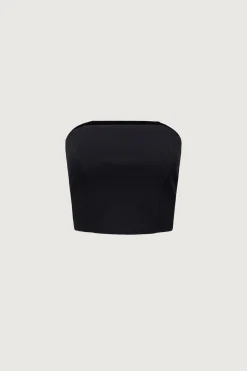 CROPPED PONTE KNIT TUBE TOP