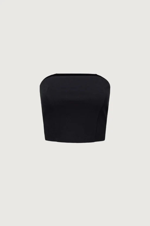 CROPPED PONTE KNIT TUBE TOP