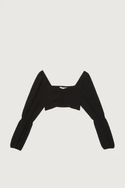 CROPPED PUFF SLEEVE TOP
