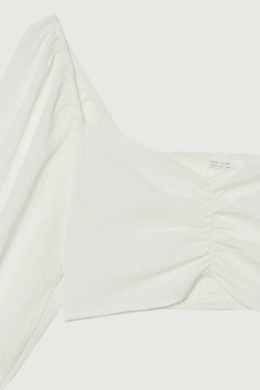 CROPPED PUFF SLEEVE TOP