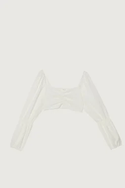 CROPPED PUFF SLEEVE TOP