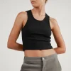 CROPPED RIBBED TANK