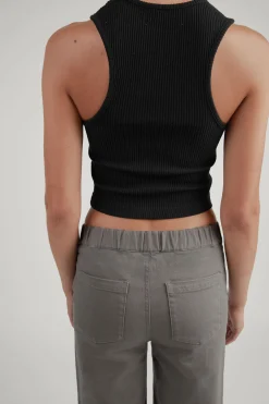 CROPPED RIBBED TANK