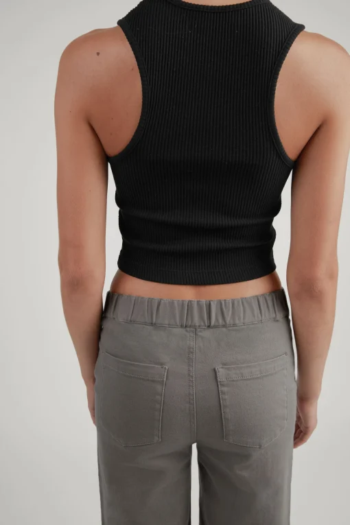CROPPED RIBBED TANK