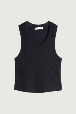 CROPPED RIBBED TANK