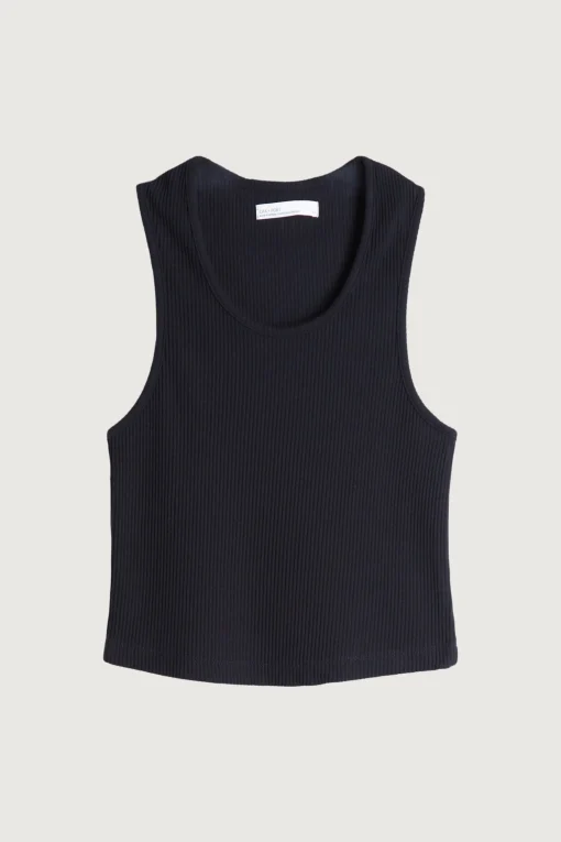 CROPPED RIBBED TANK