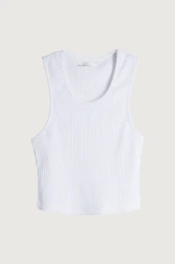CROPPED RIBBED TANK
