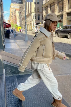 CROPPED SHERPA JACKET