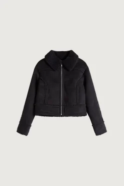 CROPPED SHERPA JACKET