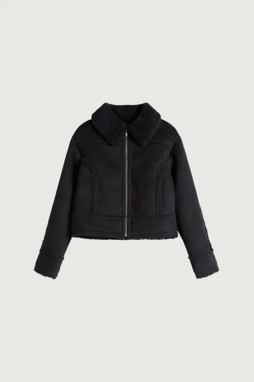 CROPPED SHERPA JACKET