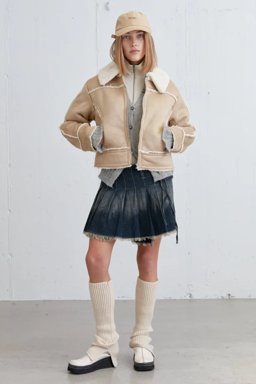CROPPED SHERPA JACKET
