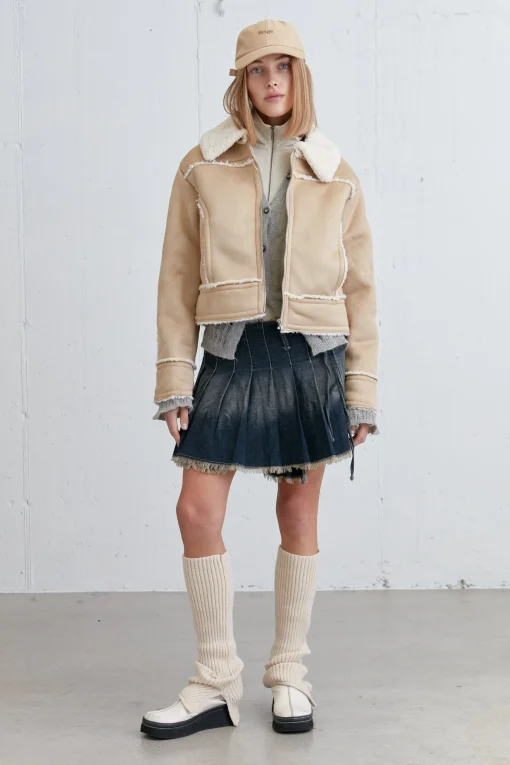 CROPPED SHERPA JACKET