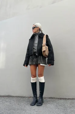 CROPPED SHERPA JACKET