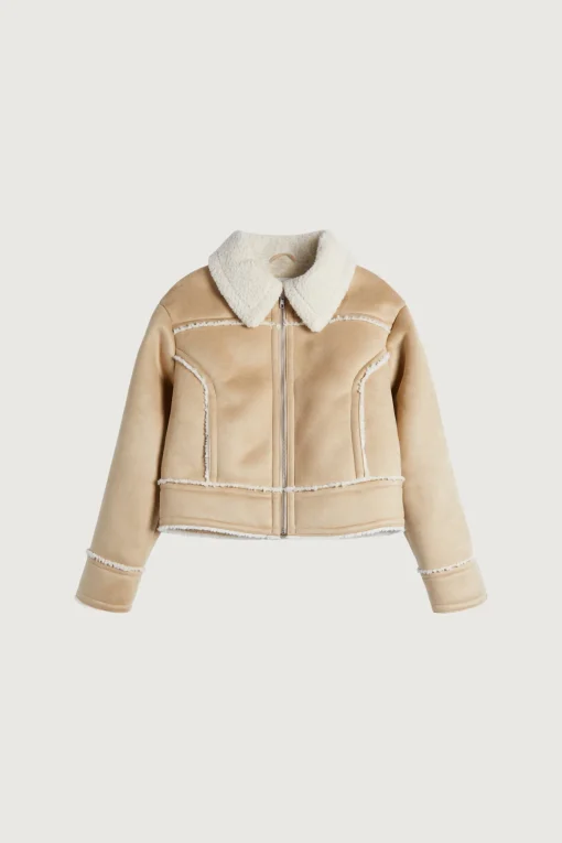 CROPPED SHERPA JACKET