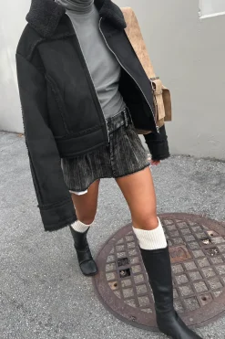 CROPPED SHERPA JACKET