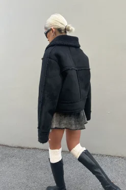 CROPPED SHERPA JACKET