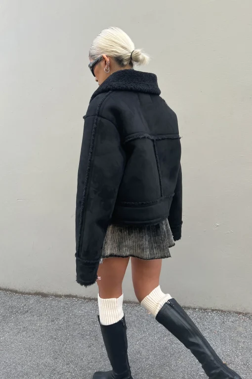 CROPPED SHERPA JACKET