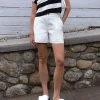 CROPPED STRIPED COLLARED SWEATER