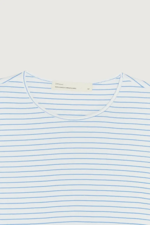 CROPPED STRIPED TEE