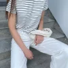 CROPPED STRIPED T-SHIRT